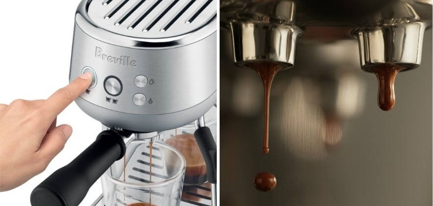 Bambino-Plus-espresso-machine-extraction-process
